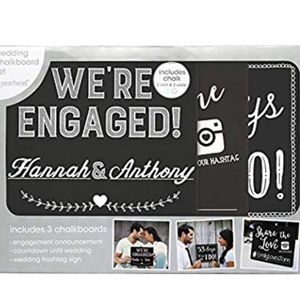Engagement chalk board set!